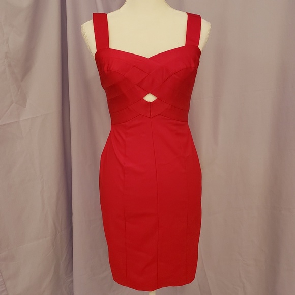 NWT Guess Red Bandage Dress with cutouts M - Picture 2 of 6